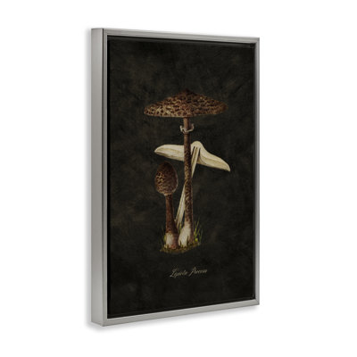 Toile flottante champignon foncé par Tina Higgins Designs, Inc.