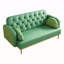 Canapé vert avec motif tulipe-1512931810