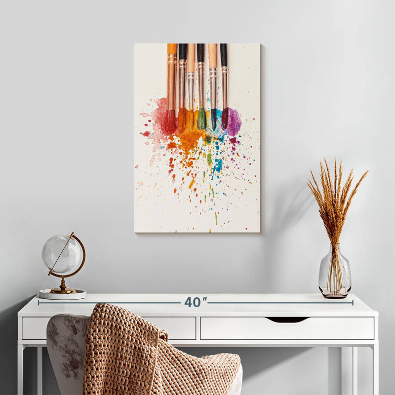 Senne Rainbow Brushes, 24" H x 16" W