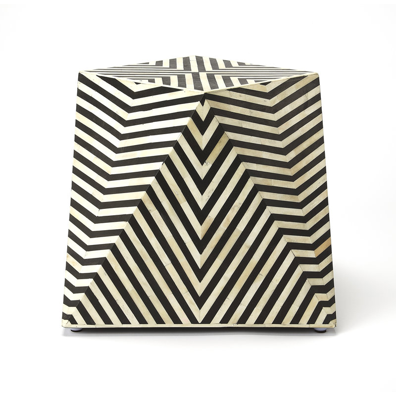 Zanzibar Bone Inlay Side Table