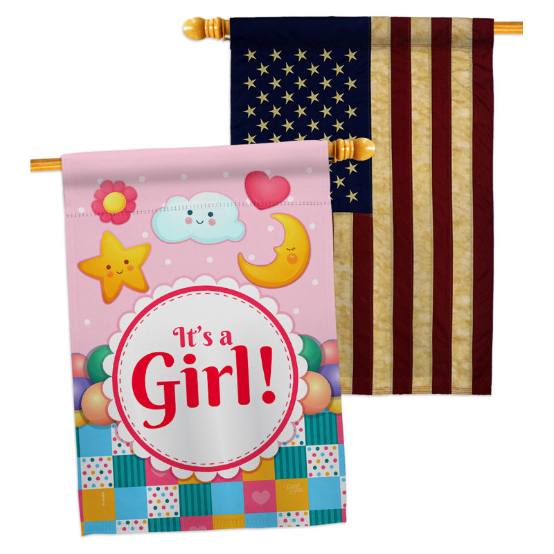 Drapeau de maison à 2 côtés en polyester 40 po x 28 po