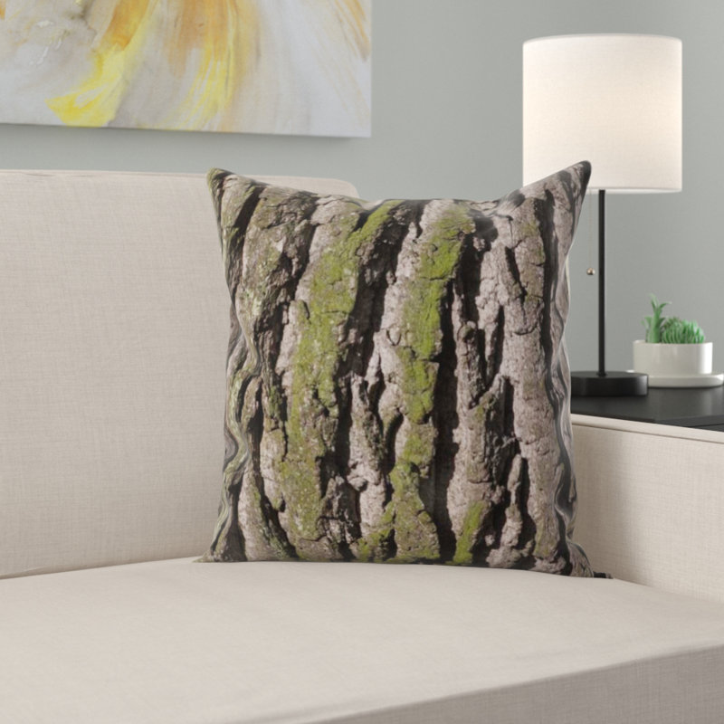 Coussin décoratif écorce