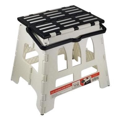 Peep 1 - Step Plastic Lightweight Folding Step Stool