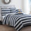 Hampton Coastal Cotton Striped Quilt