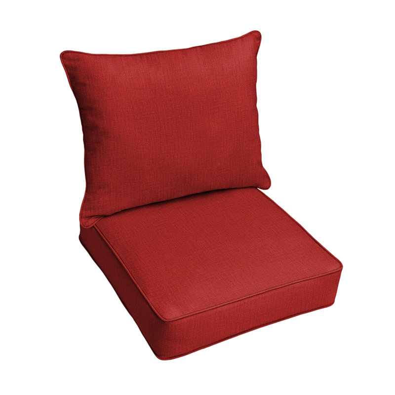 Ensemble de coussins et coussins d'extérieur, L 23 po x P 25 po x H 5 po, Richloom - Rave cerise