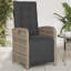 2 chaises de patio inclinables Red Barrel Studio® avec repose-pieds en poly rotin-832365110-832365104