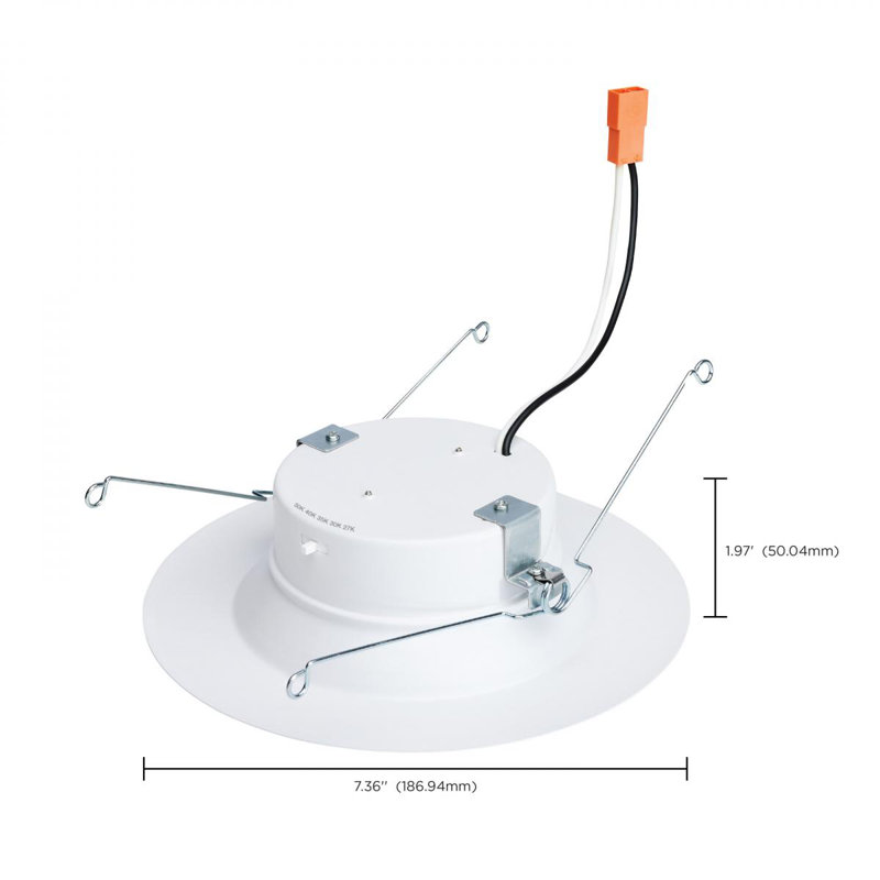 Selectable CCT Remodel or New Construction LED Retrofit Recessed Lighting Kit