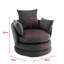 Velvet Swivel Barrel Chair
