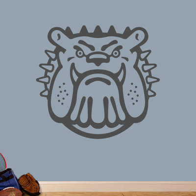 Décalcomanie murale bull dog mascotte