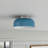 1-Light E26 Dome Modern Industrial  Close to Ceiling Semi-Flush Mount Light Fixtures