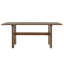 Ensemble de salle à manger moderne en bois Mid-Century pour 6 personnes avec table de salle à manger rectangulaire et fauteuils rembourrés Reuben