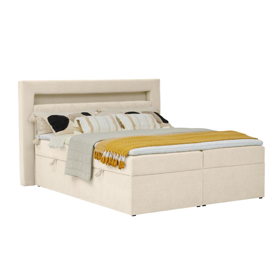 Boxspringbett Express mit Topper und Bettkasten