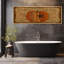 «Happy Thanksgiving Patchwork Pumpkin Rustic Folk Art», impression sur toile encadrée-133897436-133897433