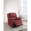 Fauteuil inclinable inclinable en cuir synthétique Zuriel
