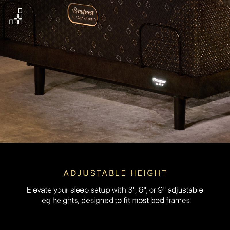 Beautyrest Black Luxury Adjustable Base  Head, Split Top California King
