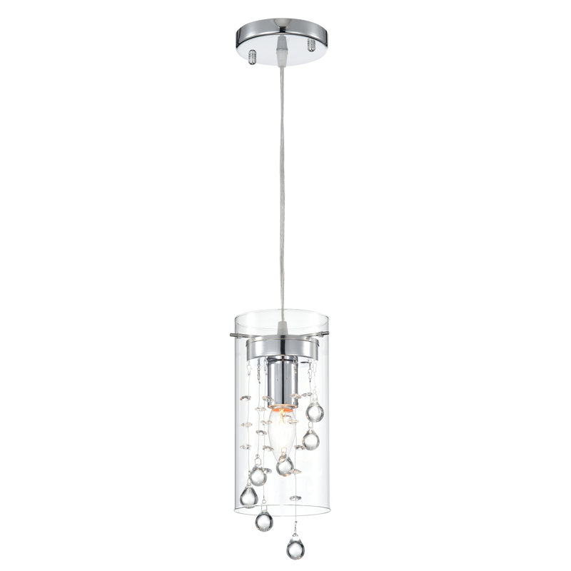Luminaire suspendu cylindrique unique à 1 lumière Isabel
