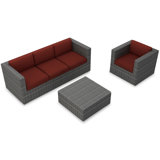 District Outdoor 3 - Piece Conversation Set