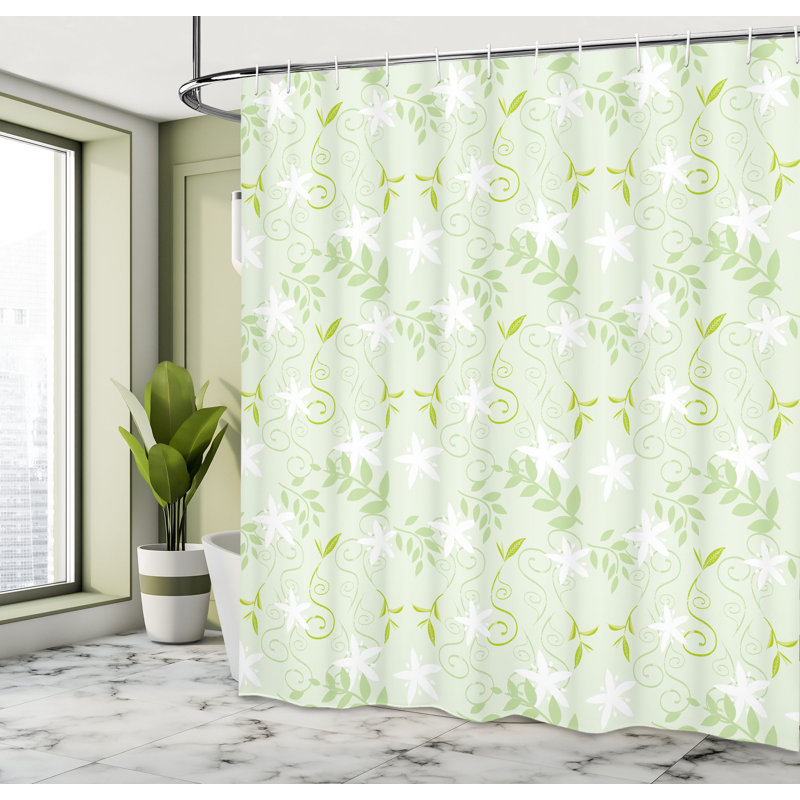 Shower Curtain with Hooks Included, 84"H x 69"W