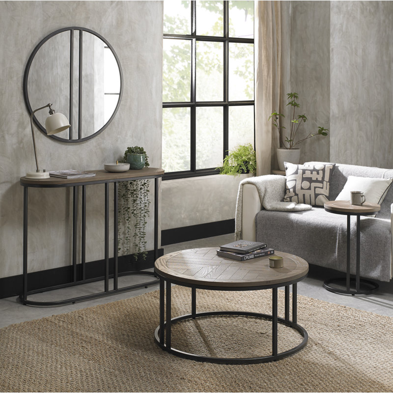 Arelly 110.4cm Console Table, Weathered Ash, Grey