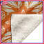 Couvertures à motif floral orange-123335411