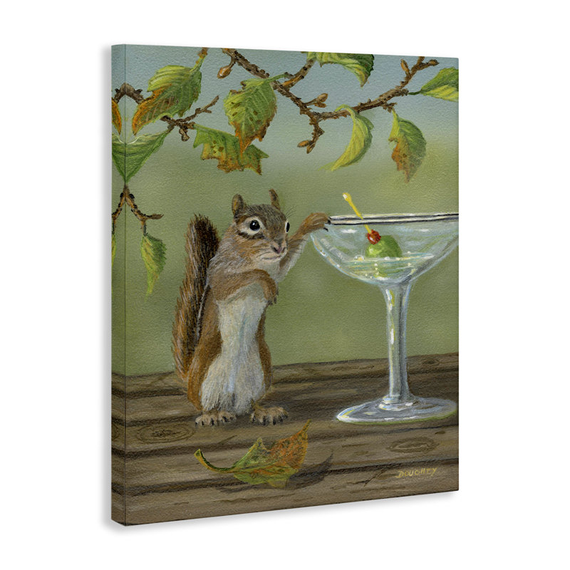 "Stupell Industries Happy Hour", art mural sur toile par Terry Doughty, H 40 po x l 30 po