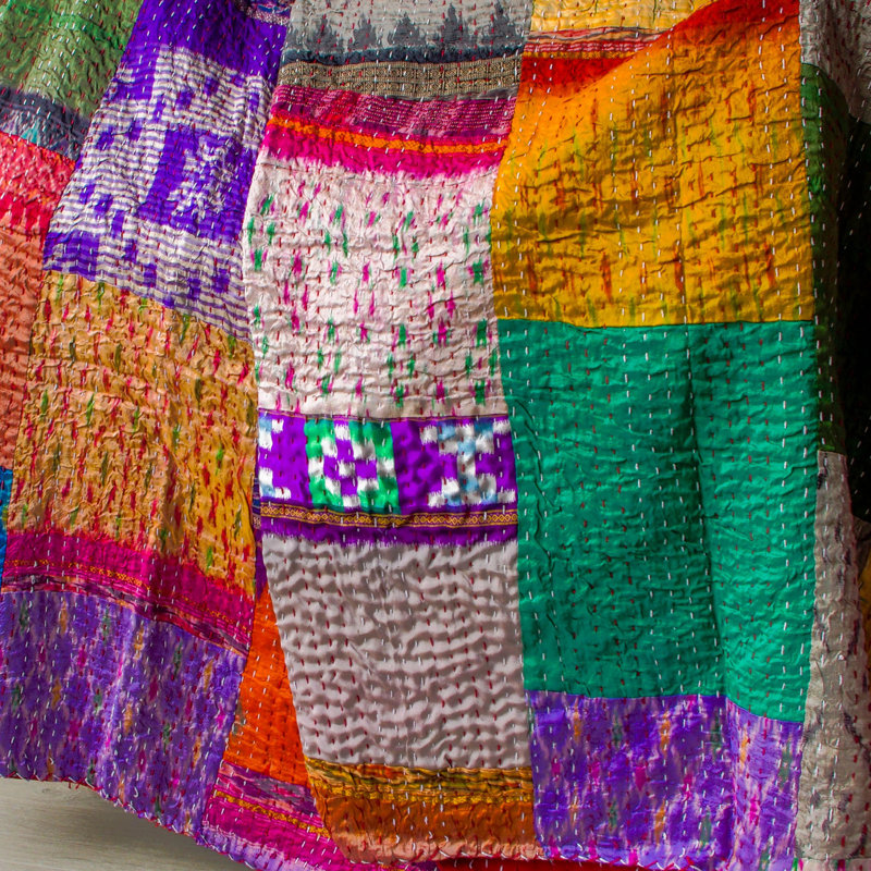 Harith Cotton Blend Patchwork Quilted Bedspread