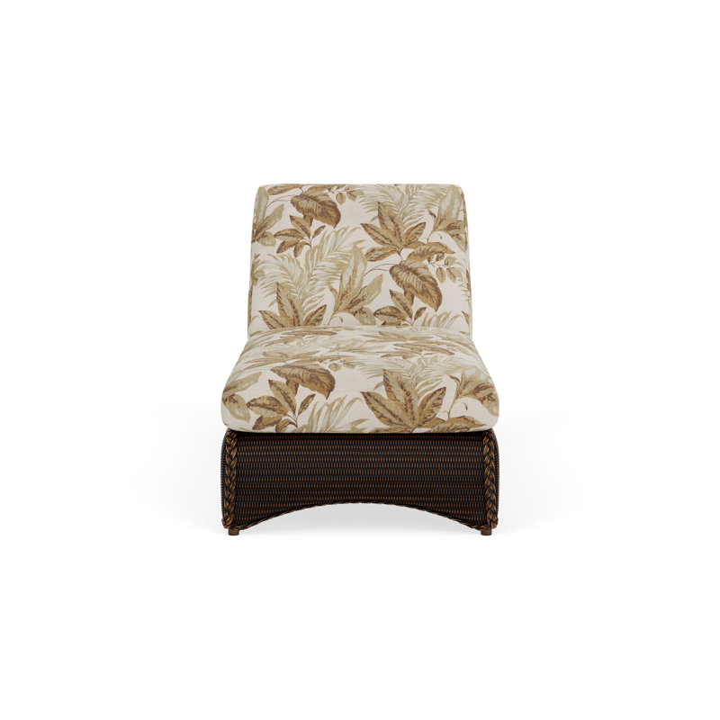 Loom Outdoor Chaise Lounge, Mink, Botanic Willow
