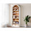 Étagère de rangement ouverte 79,53 "de haut à 8 niveaux blanc et brun pour salon-1640236097