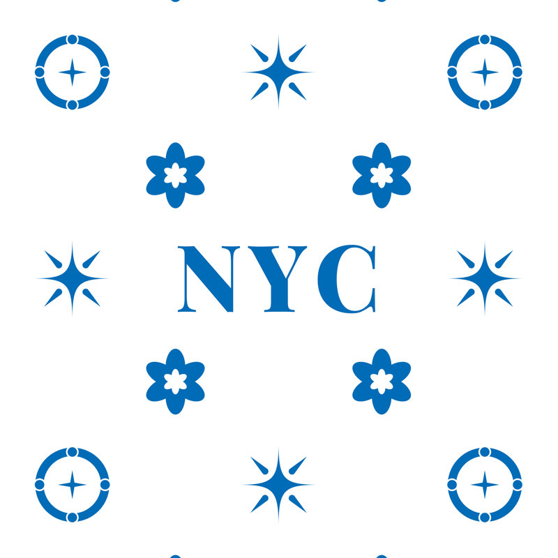 Coussin en coton New York Basketball, 18 pouces x 18 pouces, New York bleu blanc orange
