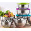 Ensemble de cuisinière en silicone 12 pièces, ensemble de cuisine, cuiseur antiadhésif antiadhésif - sans BPA, et 6 pièces de bol à mélanger en acier inoxydable