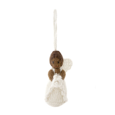 Hand-Knit Bride Hanging Figurine Ornament