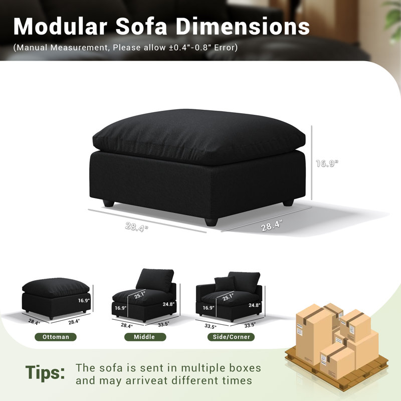 Cloud Couch Modular Sectional Sofa for Living Room
