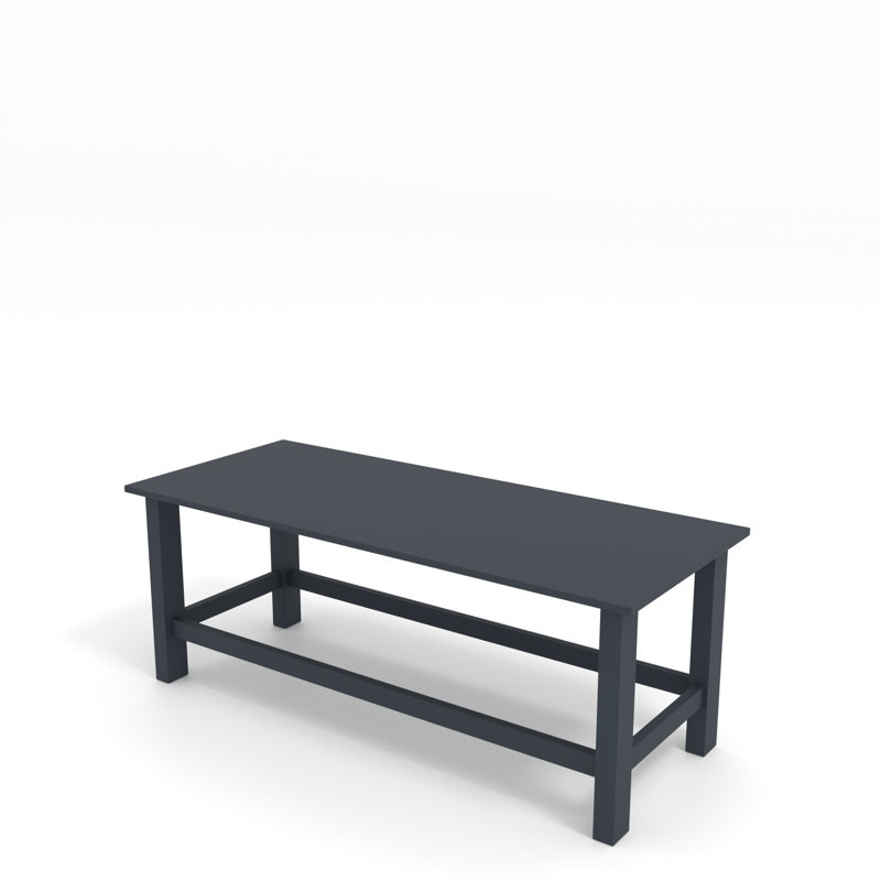 Calel Rectangular Outdoor Coffee Table - 120 cm W 50 cm D, Grey