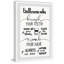 Follow Bathroom Rules - Single Picture Frame Print-1518276933