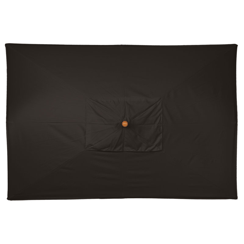 Parasol de marché rectangulaire 6 pi x 10 pi Jordynn, Noir