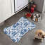 Tapis géométrique bleu 1 pièce