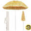 Novalee 160 cm W X 160 cm D Round Beach Parasol with Manual Lift