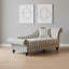 Chaise longue simple à rayures incurvées