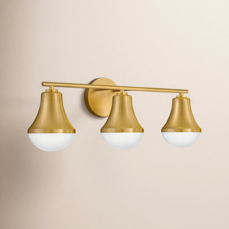 Celica 3 - Light Dimmable Vanity Light, Lacquered Brass