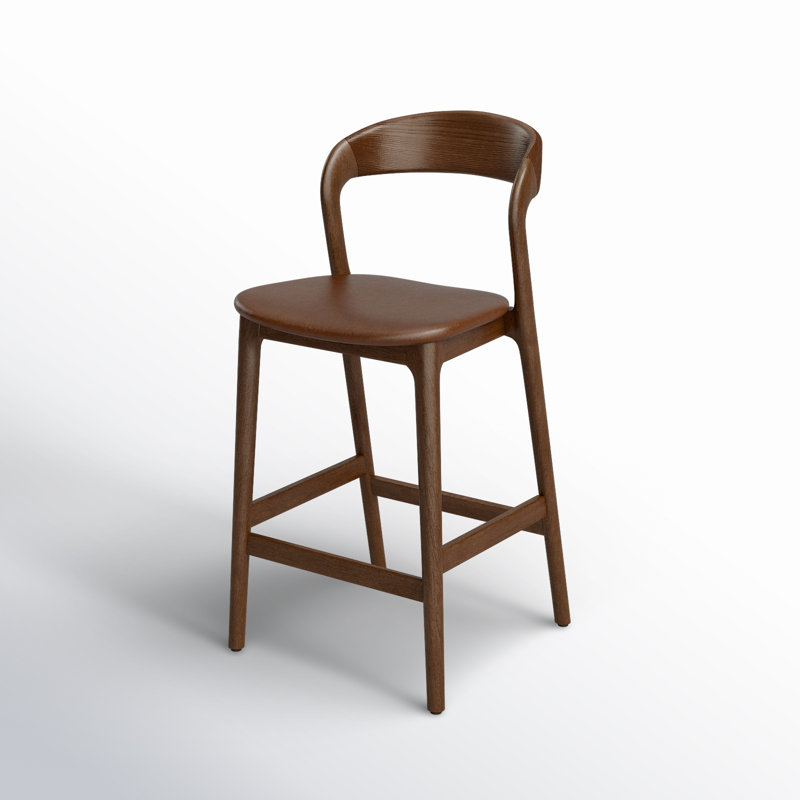 Amare Stool, Sonoma Coco Genuine Leather/Umber Ash, Counter Stool (26.5" Seat Height)