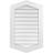Vertical Peaked Surface Mount Signature Urethane Non-Functional Gable Vent 4/12 Pitch Primed Tan-101892169
