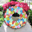 Easter Egg Wreath Wooden Decorative Holiday Door Hanger
