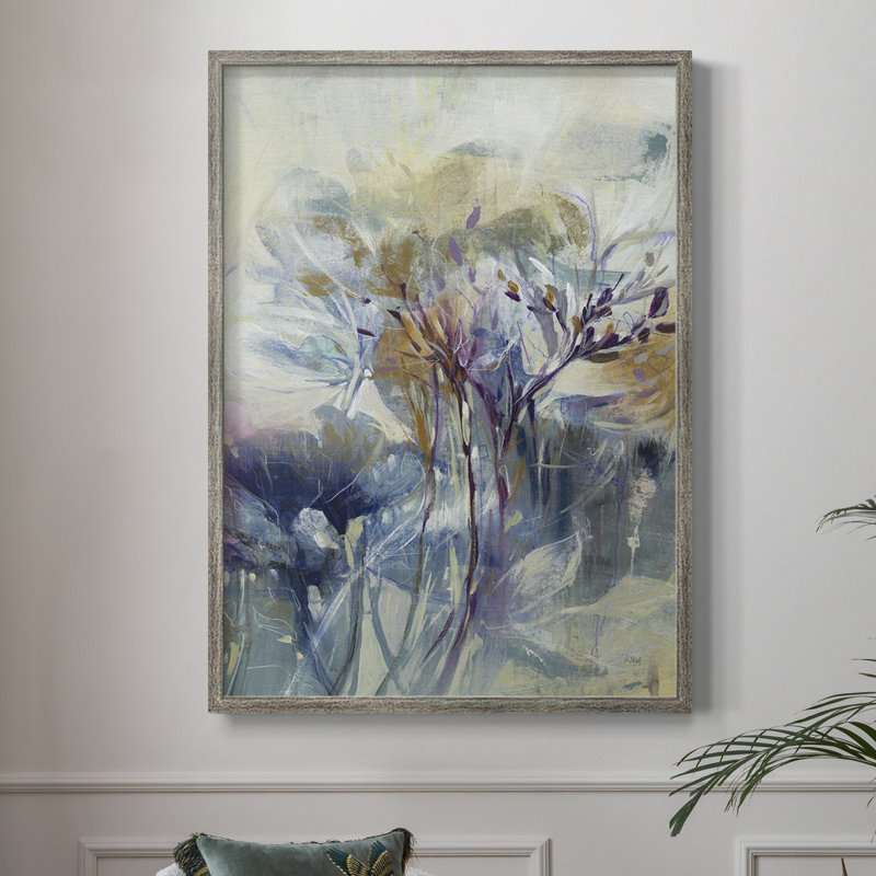 Meadow Saffron II Framed Print - Solid Wood, 11" H x 9" W