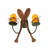Rustic Lodge Armed Sconce