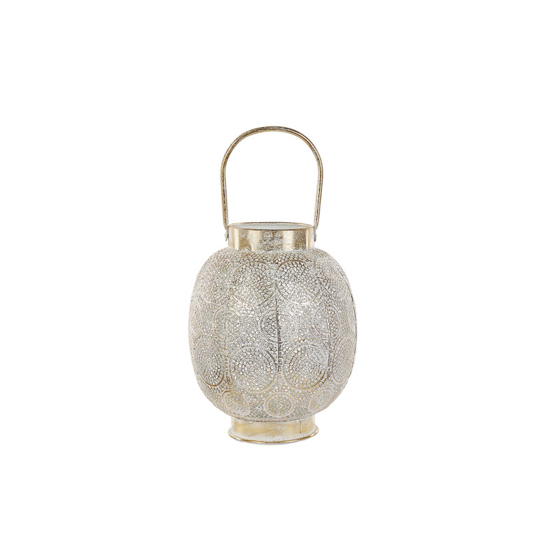 Lantau Metal Tabletop / Centrepiece Lantern, 30cm H x 25cm W x 25cm D