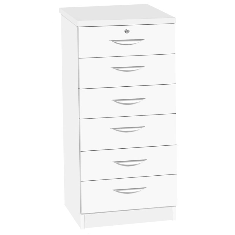4 -Drawer Storage Cabinet, White