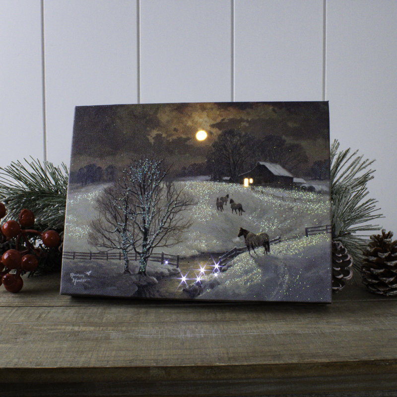 Billy - Toile de table éclairée 8 x 6 Frozen Fields