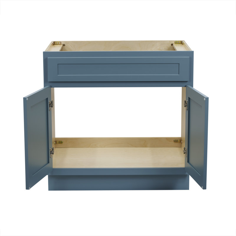 Hibbitts 33'' Single Bathroom Vanity Base Only, Sea Green