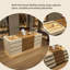 62.99"Beige jewelry storage cabinet display stand
