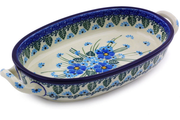 Polmedia Oval Stoneware Baker Bakeware